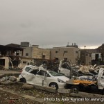 kamaishi, iwate, tohoku, japan - volunteer fro tsunami - destroyed cars