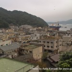 kamaishi, iwate, tohoku, japan - volunteer fro tsunami - hill view