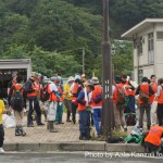 kamaishi, iwate, tohoku, japan - volunteer fro tsunami - volunteers, volontaires