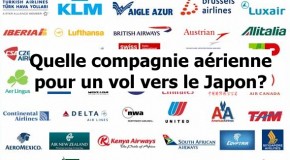 Quelle compagnie aérienne pour aller vers le Japon ?