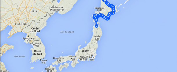 Cap 10.000 Japon, l’itinéraire